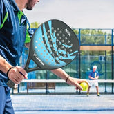 Camewin Padel Tennis Racket Carbon Fiber Diamond Shape with Bag Included